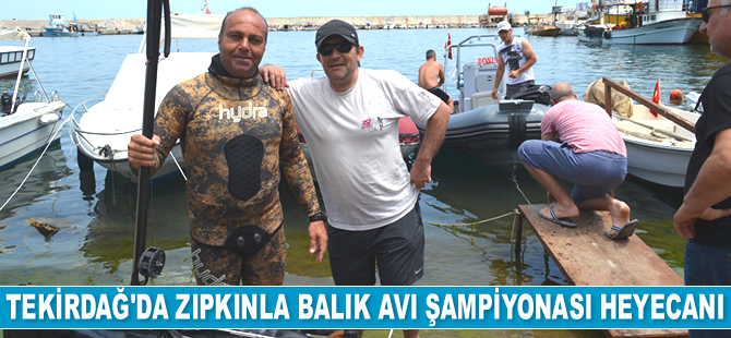 Tekirdağ’da Zıpkınla Balık Avı Şampiyonası heyecanı başladı