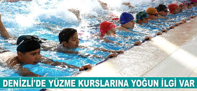 Denizli'de yüzme kurslarına 7 bin 500 kişi kayıt yaptırdı