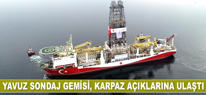 Yavuz sondaj gemisi, Karpaz açıklarına ulaştı