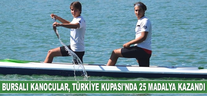 Bursalı kanocular, Durgunsu Türkiye Kupası’nda 25 madalya kazandı