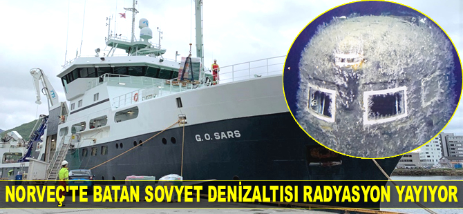 Norveç'te batan Sovyet denizaltısı yüksek seviyede radyasyon yayıyor