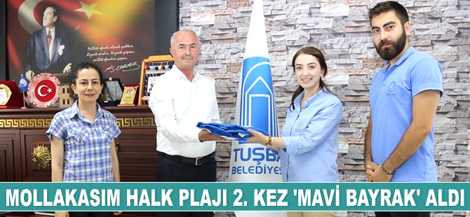 Mollakasım Halk Plajı 2. kez ‘Mavi Bayrak’ almaya hak kazandı
