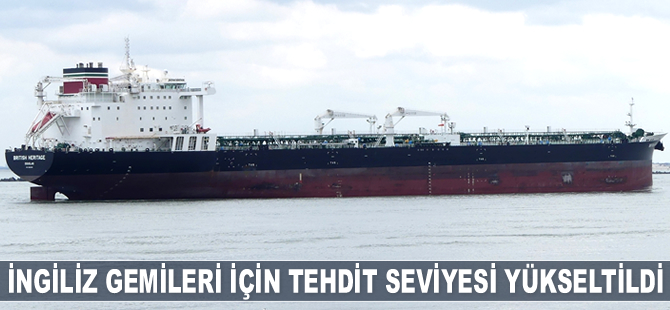 İngiliz gemileri için tehdit seviyesi yükseltildi