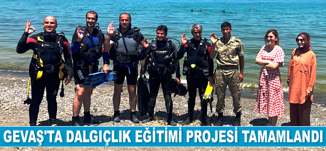 Gevaş’ta Dalgıçlık Eğitimi projesi tamamlandı