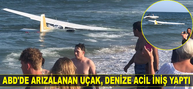 ABD’de arızalanan uçak, denize acil iniş yaptı