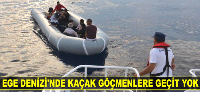 Kuşadası Körfezi’nde 9 düzensiz göçmen yakalandı