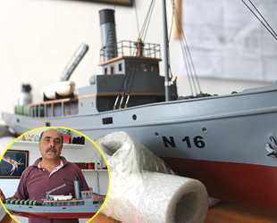 Nusret Mayın Gemisi’nin ahşaptan kopyasını yaptı