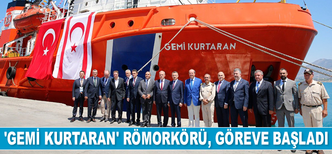 ‘Gemi Kurtaran’ römorkörü, KKTC'de göreve başladı