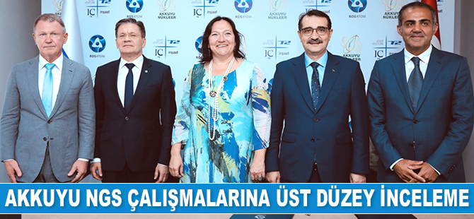 Fatih Dönmez ve Aleksei Lihaçev, Akkuyu NGS inşaat çalışmalarını inceledi