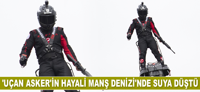 Franky Zapata’nın hayali Manş Denizi'nde suya düştü