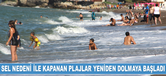 Akçakoca’da plajlar tatilcilerle yeniden dolmaya başladı
