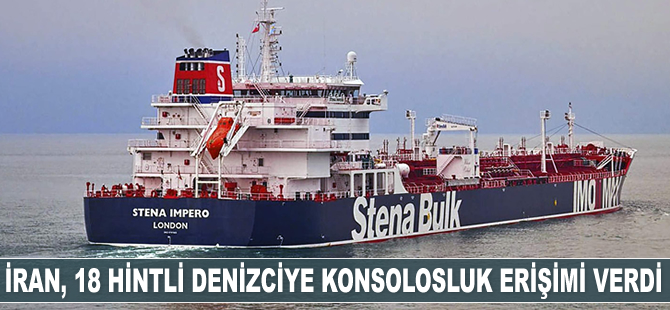 İran, 18 Hintli denizciye konsolosluk erişimi verdi