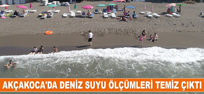 Akçakoca’da deniz suyu ölçümleri temiz çıktı