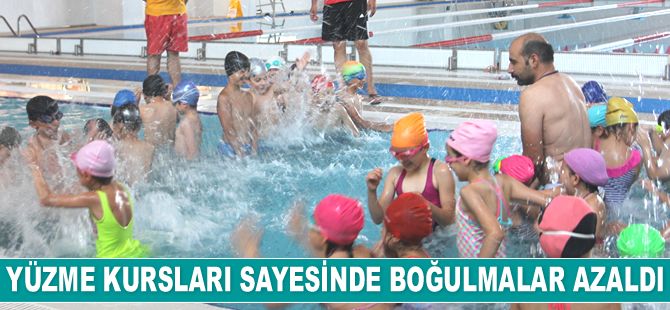 Siirt’te açılan yüzme kursları sayesinde boğulmalar azaldı