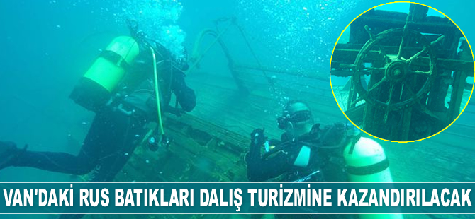 Van Gölü'ndeki Rus batıkları dalış turizmine kazandırılacak