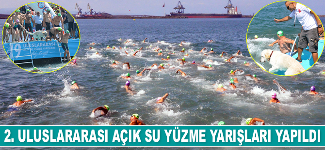 2. Uluslararası Açık Su Yüzme Yarışları yapıldı