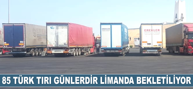Suudi Arabistan, 85 Türk tırını günlerdir Duba Limanı'nda bekletiyor