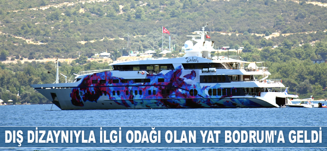 ‘Saluzi’ isimli süper yat, Bodrum’a demirledi