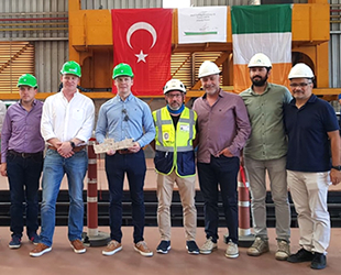 Cemre Tersanesi, Veronica balıkçı gemisi için çelik kesme töreni düzenledi