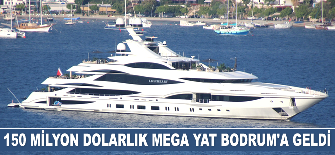 ‘Lionheart’ isimli mega yat, Bodrum’a geldi