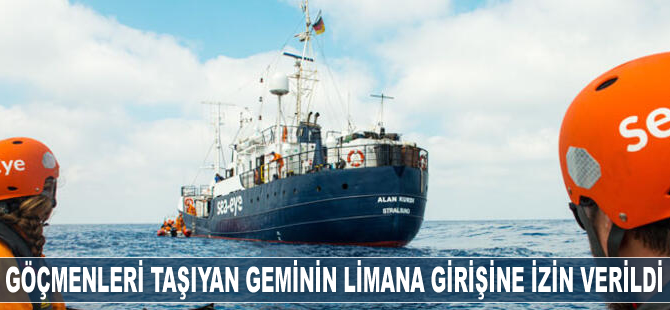 Malta, göçmenleri taşıyan geminin limana girişine izin verdi