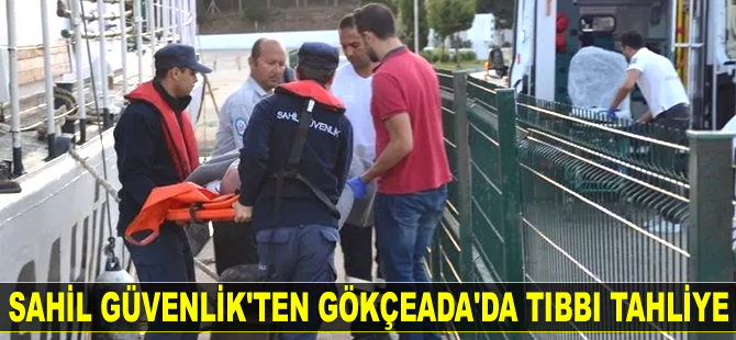 Felç geçiren kişinin tıbbı tahliyesini Sahil Güvenlik ekipleri gerçekleştirdi