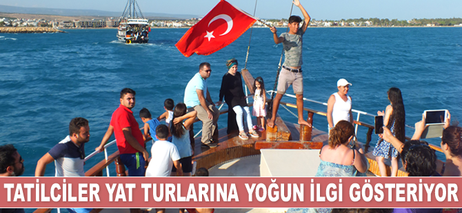 Mersin’de tatilciler yat turlarına yoğun ilgi gösteriyor