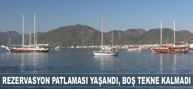 Rezervasyon patlaması yaşandı, boş tekne kalmadı