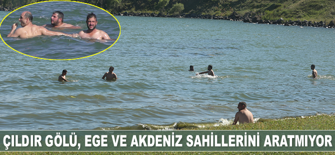 Çıldır Gölü, Ege ve Akdeniz sahillerini aratmıyor