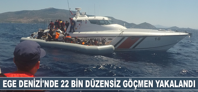 Sahil Güvenlik, Ege’de 22 bin düzensiz göçmen yakaladı