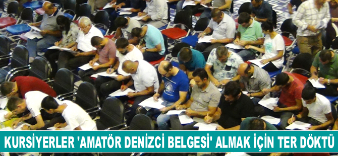 Van’da 100 kişi ‘Amatör Denizci Belgesi’ alabilmek için ter döktü
