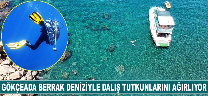 Gökçeada berrak deniziyle dalış tutkunlarını ağırlıyor
