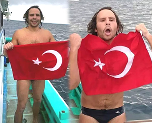 Emre Erdoğan, Tsugaru Boğazı’nı yüzerek geçti