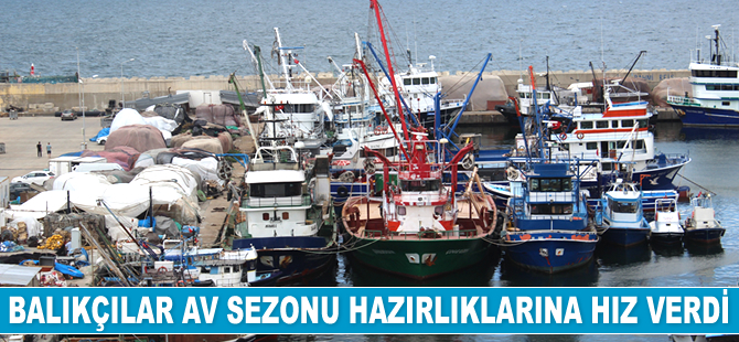 Balıkçılar, av sezonuna hazırlanıyorlar