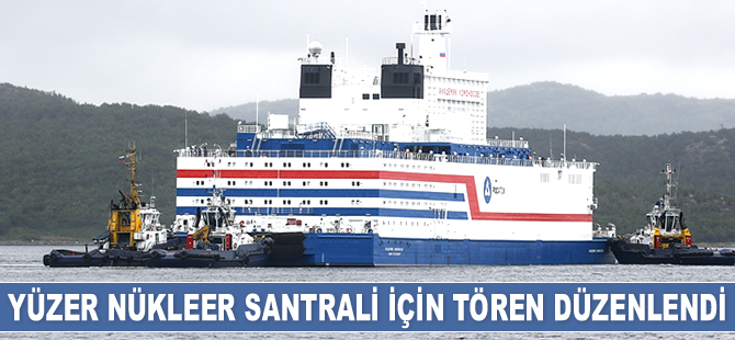 Yüzer Nükleer Santrali Akademik Lomonosov, Murmansk’tan Pevek’e doğru yola çıktı