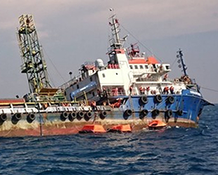 ‘Patra Offshore’ isimli sondaj gemisi, batma tehlikesi geçirdi