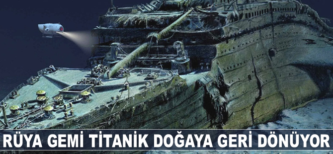 1912 yılında batan yolcu gemisi Titanik'i bakteriler yiyor