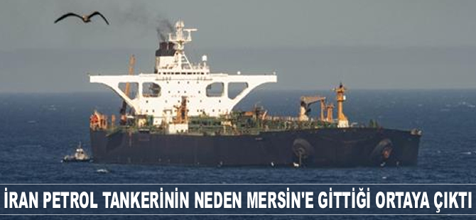 ‘Adrian Darya 1’ isimli İran petrol tankeri, rotasını Mersin’e çevirdi
