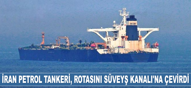 ‘Adrian Darya 1’ isimli İran petrol tankeri, rotasını Süveyş Kanalı’na çevirdi