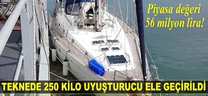 Galler Limanı'nda 250 kilo uyuşturucu ele geçirildi
