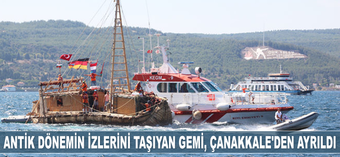 ‘ABORA IV’ isimli gemi, Çanakkale’den ayrıldı