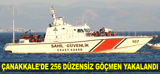 Çanakkale'de 256 düzensiz göçmen yakalandı
