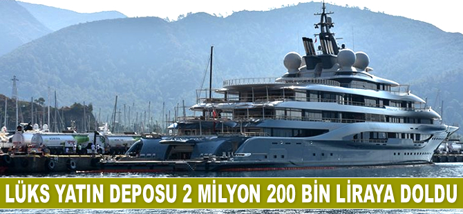 ‘Flying Fox’ isimli lüks yata 480 bin litre yakıt ikmali yapıldı