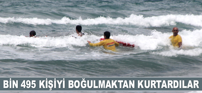 KOSKEM cankurtaran ekipleri, bin 495 kişiyi boğulmaktan kurtardı