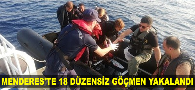İzmir’de 18 kaçak göçmen yakalandı