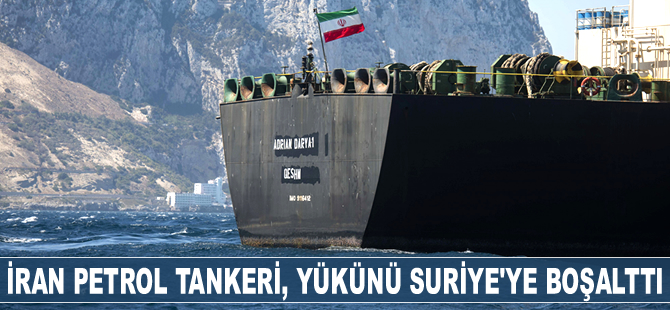 ‘Adrian Darya 1’ isimli İran petrol tankeri, yükünü Suriye’ye boşalttı