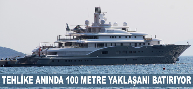 'Radiant' isimli lüks yat, Bodrum’a demir attı