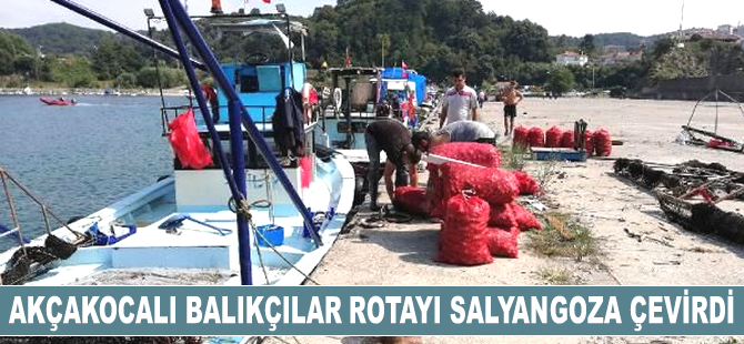 Balıkçılar rotayı salyangoza çevirdi