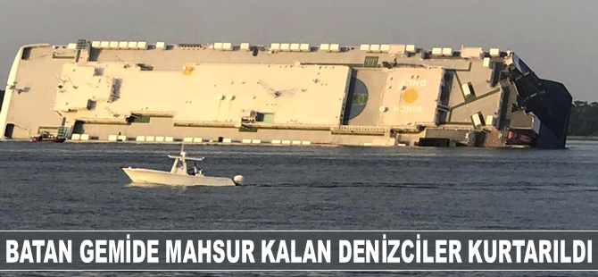 Batan ‘GOLDEN RAY’ isimli kargo gemisinde mahsur kalan 4 denizci kurtarıldı