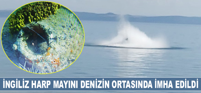SAS Timleri, İngiliz harp mayınını denizin ortasında imha etti